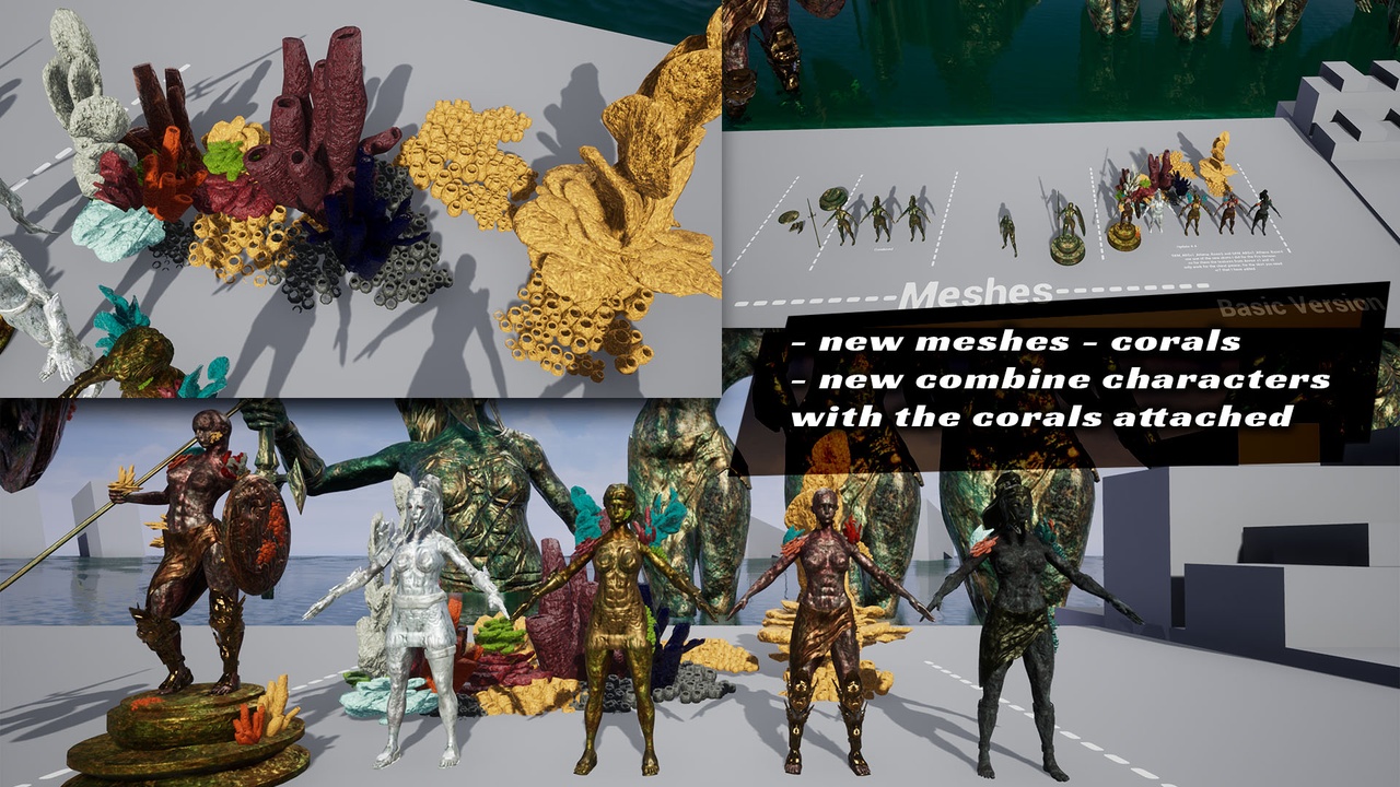 Media 1 for listing Ancient Bronze Statues v1 - Athena (Basic Version)