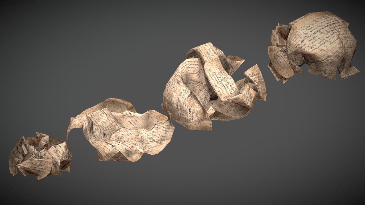 Media 1 for listing Crumpled Crumbled Papers Pack