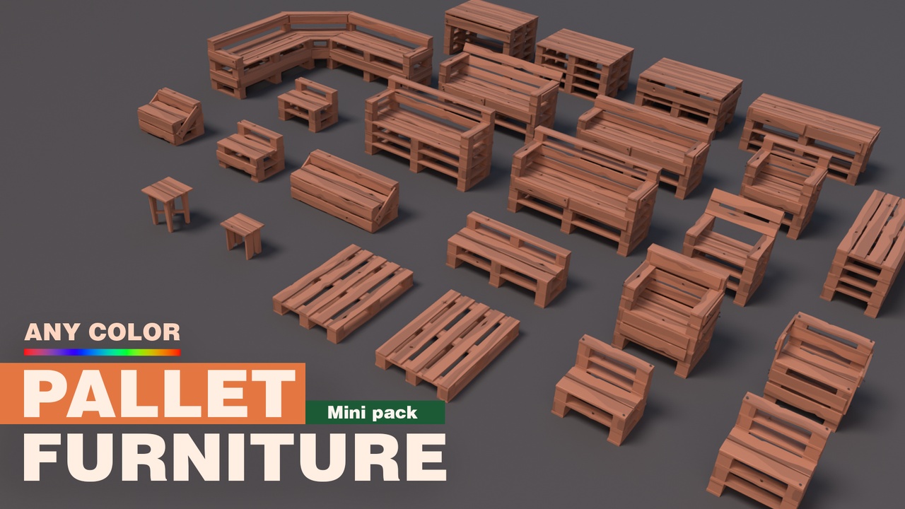 Media 1 for listing Pallets Furniture (mini pack) – BoznaWhat