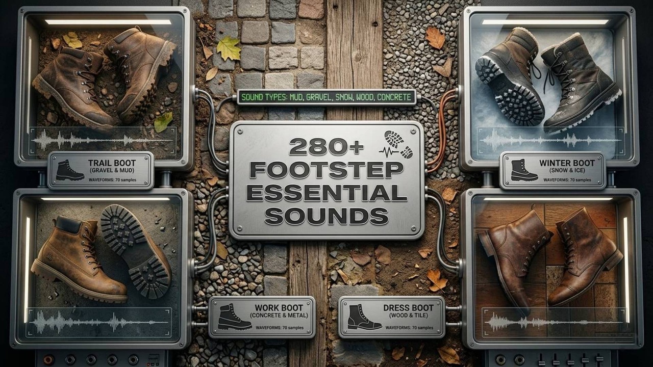 Media 1 for listing 280+ FOOTSTEP ESSENTIAL SOUNDS