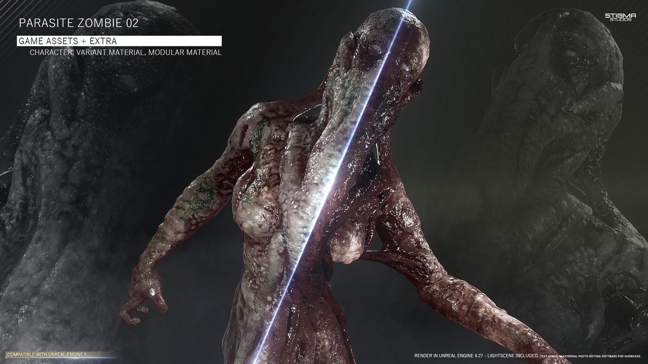Parasite Zombie 02 - Game Assets + Extra | STIGMA STUDIOS | Fab