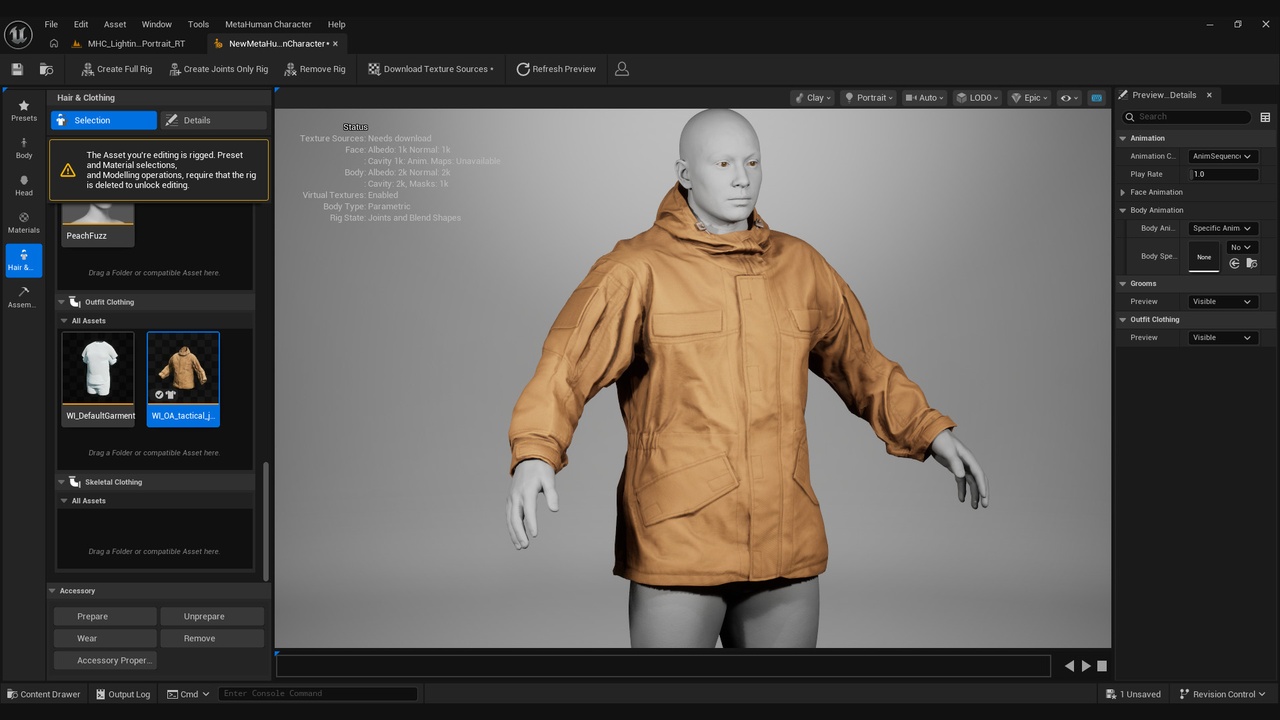 Media 1 for listing Tactical Jacket for Metahuman 25 - MHPKG