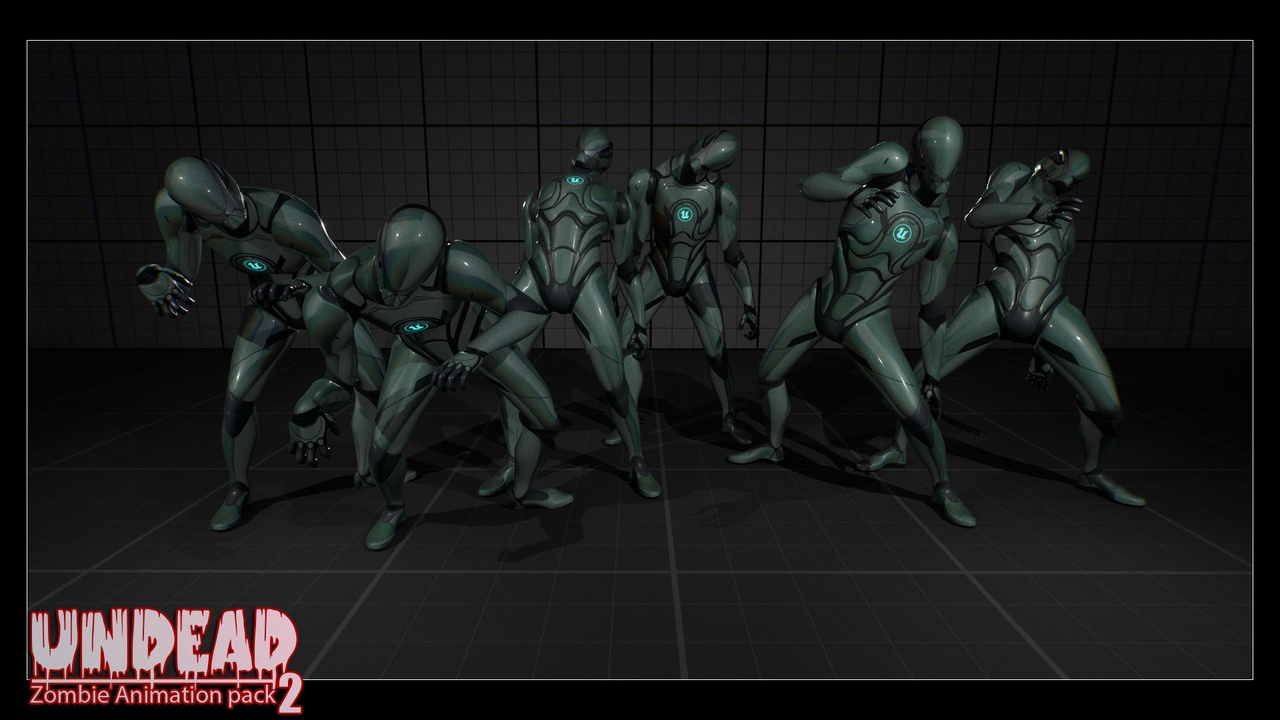 Media 1 for listing Undead Zombie Animation Pack 2