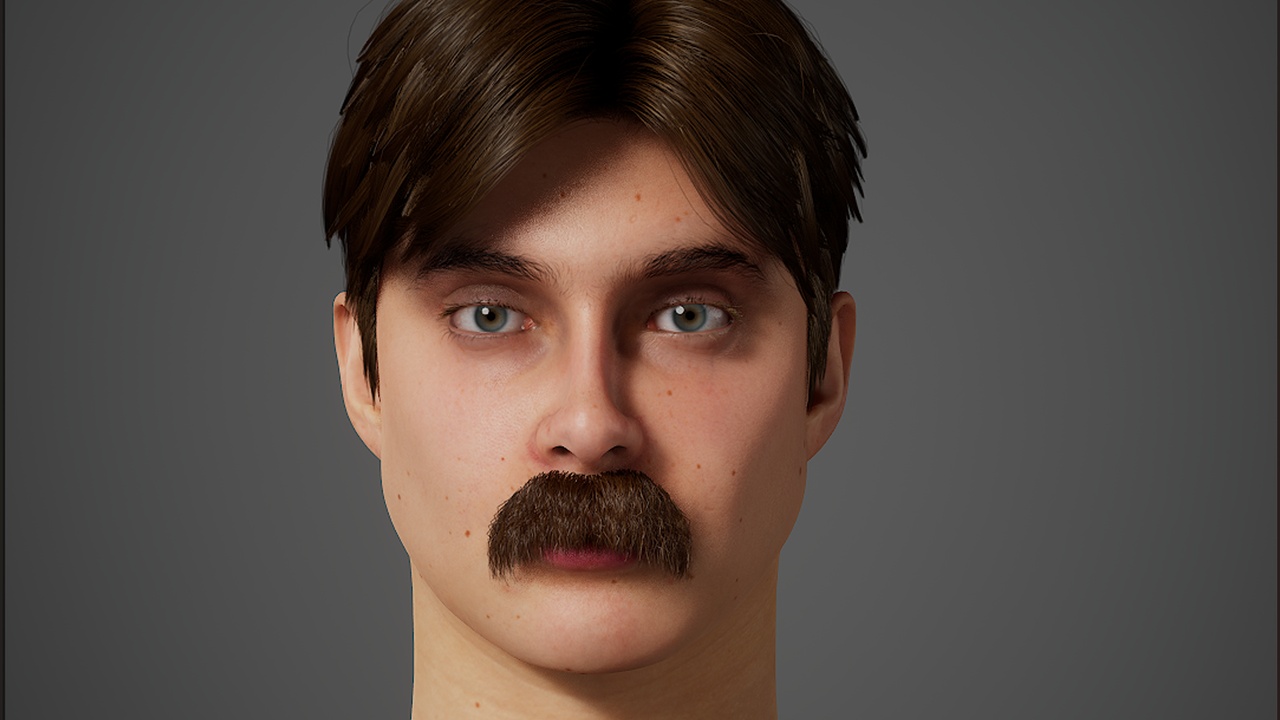 Media 1 for listing Mr Moustache — Realistic Groom for MetaHuman