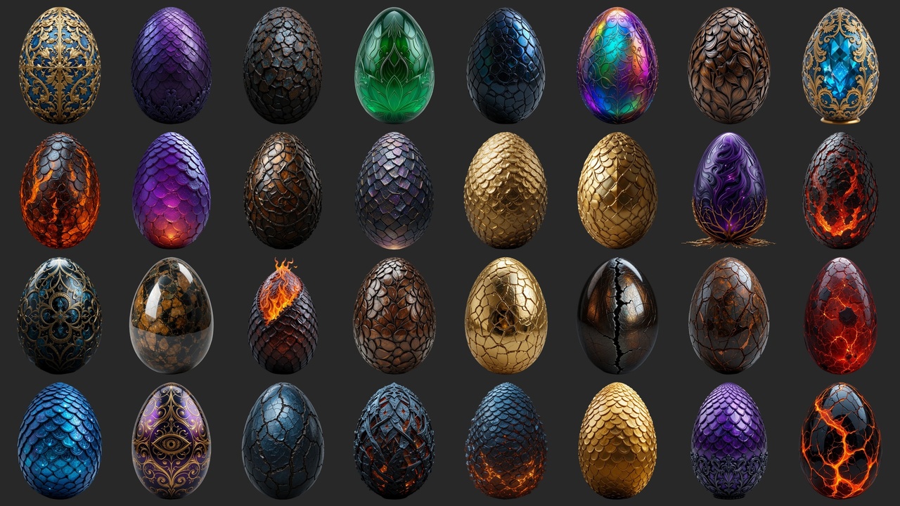Media 1 for listing 81 Rare Fantasy Eggs - Icons