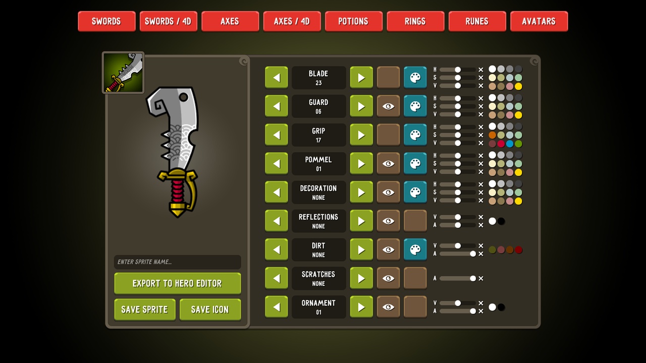 Media 1 for listing Fantasy Workshop: Modular Sprite Builder