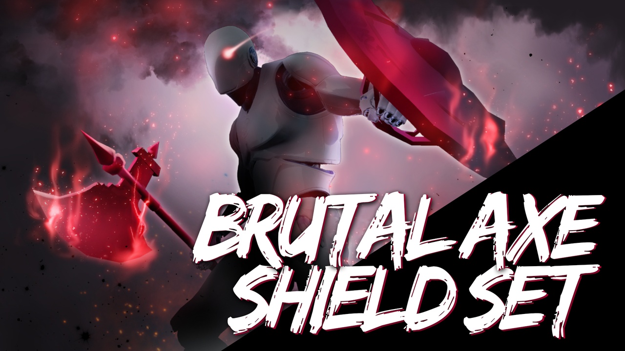 Media 1 for listing Brutal Axe Shield AnimSet