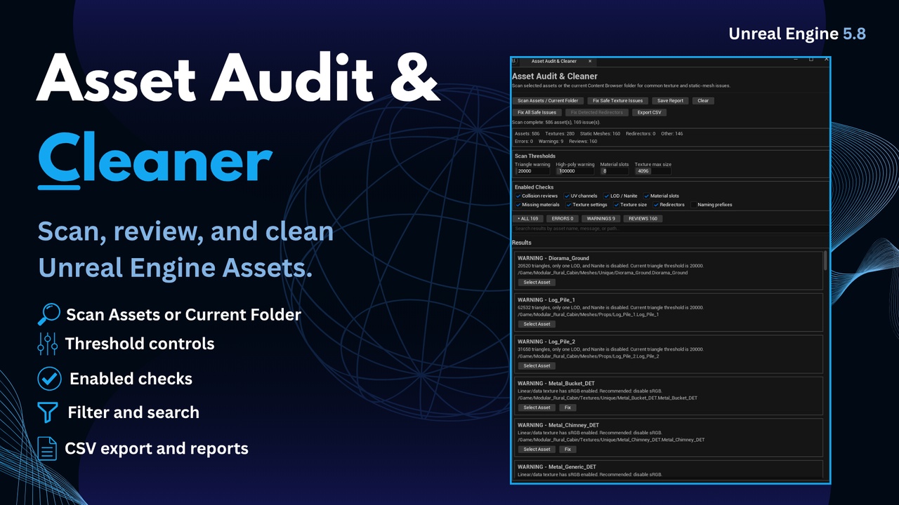 Media 1 for listing Asset Audit & Cleaner