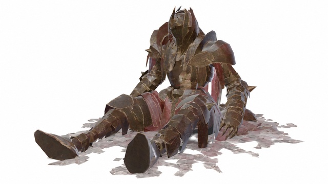 Fantasy Decayed Knight Armor preview on Fab