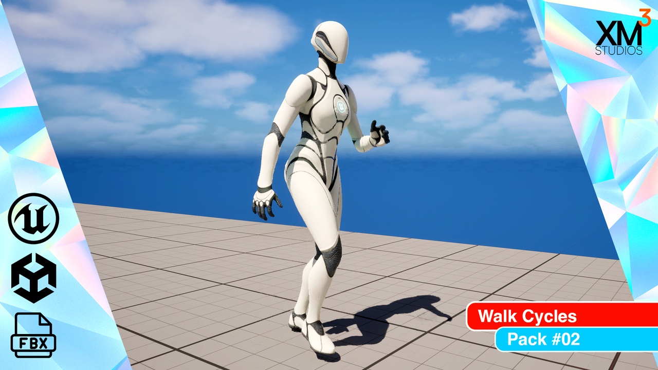 Media 1 for listing Walk Cycle Animations Pack #02