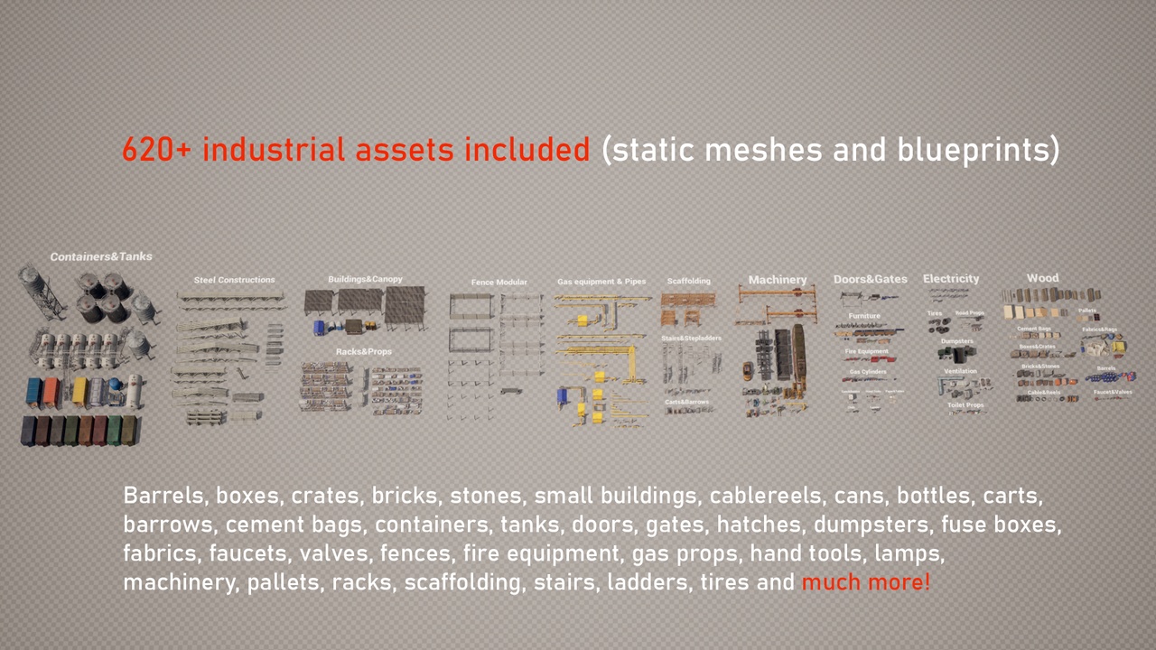 Media 1 for listing Industrial Props Collection