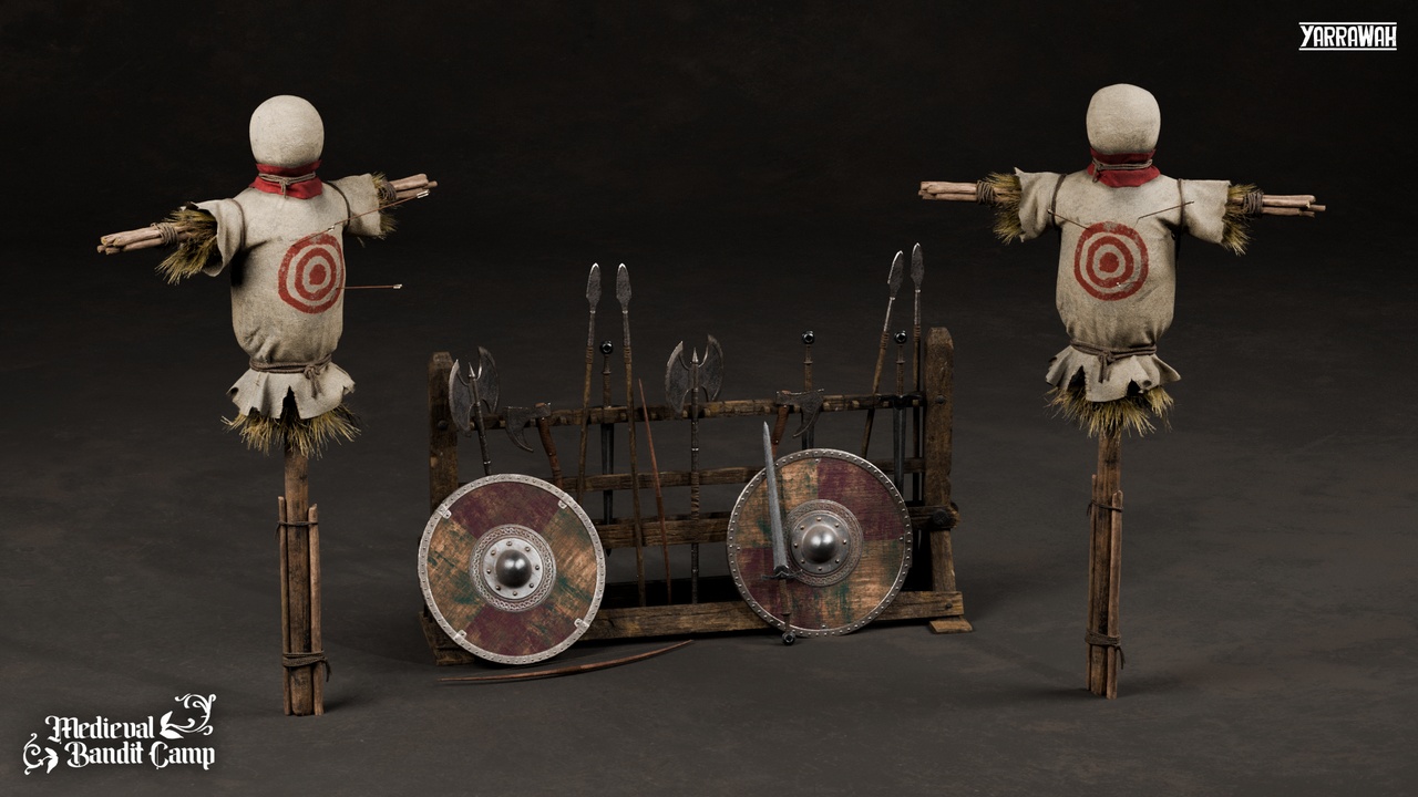Media 1 for listing Medieval Props Vol. 3 - Weapon Rack