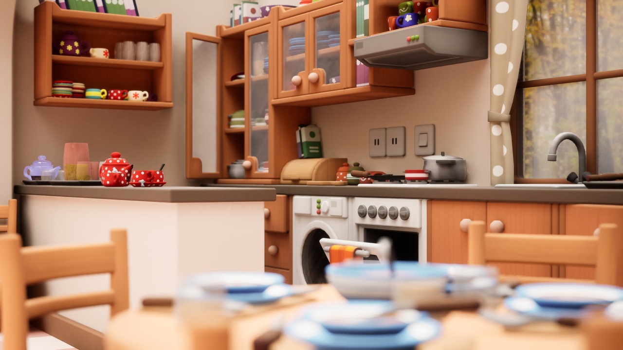 Media 1 for listing Cozy Cartoon World Kitchen