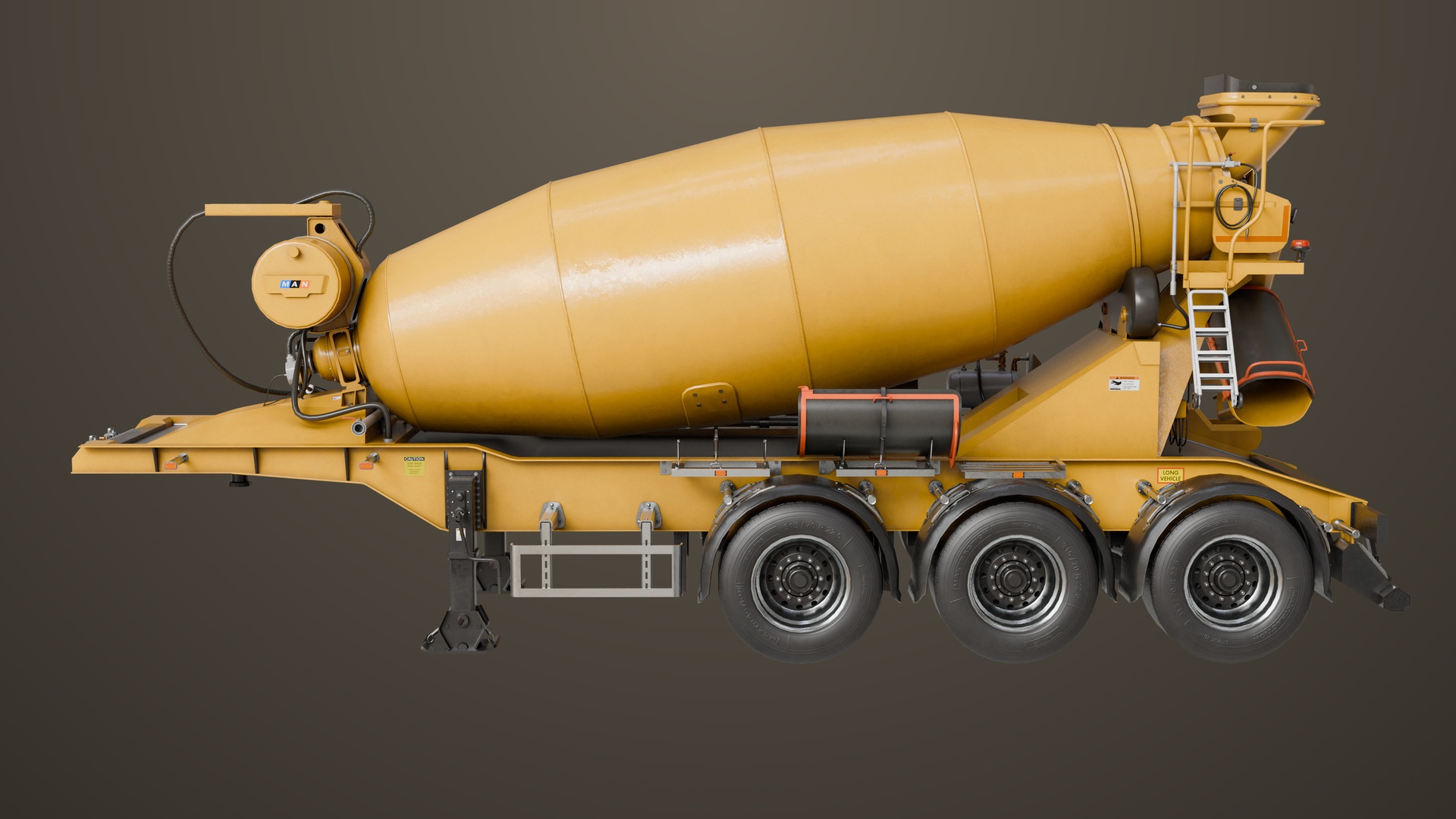 Media 1 for listing Concrete Mixer Yellow All PBR Unity UE Textures