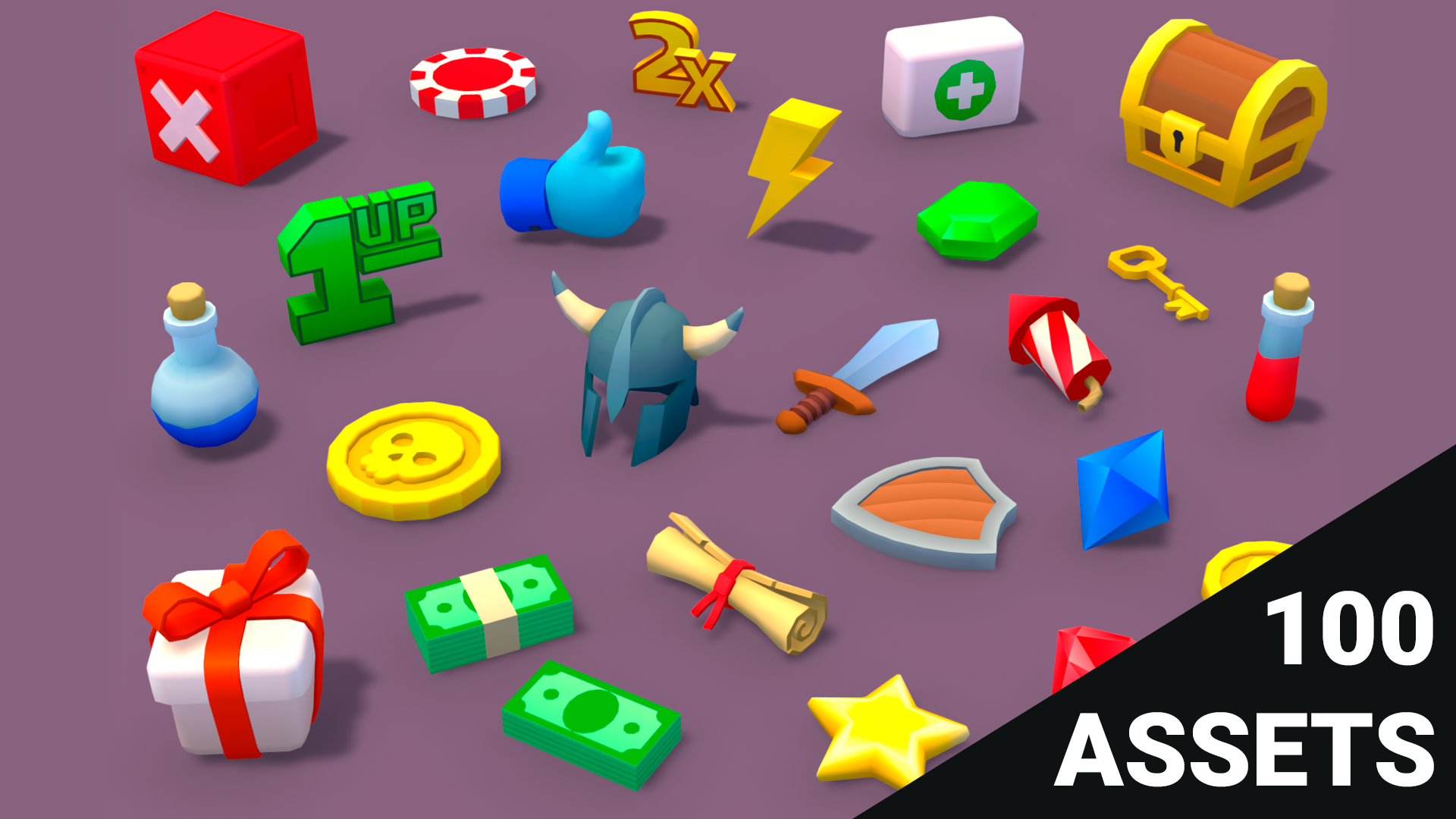 Items - Lowpoly Big Pack | Fab