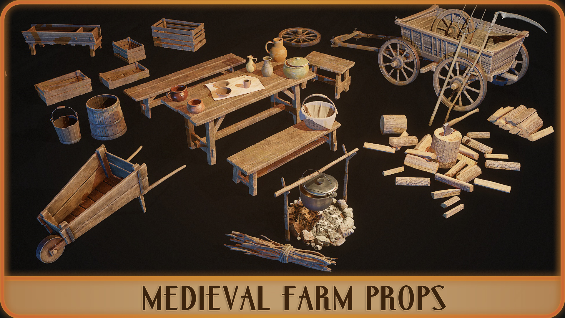 Medieval Farm Props | Fab