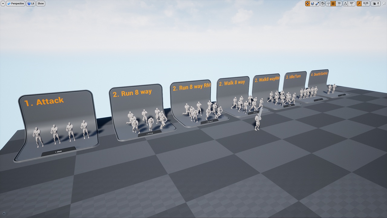 Media 1 for listing Simple TwoHand-Sword Animation