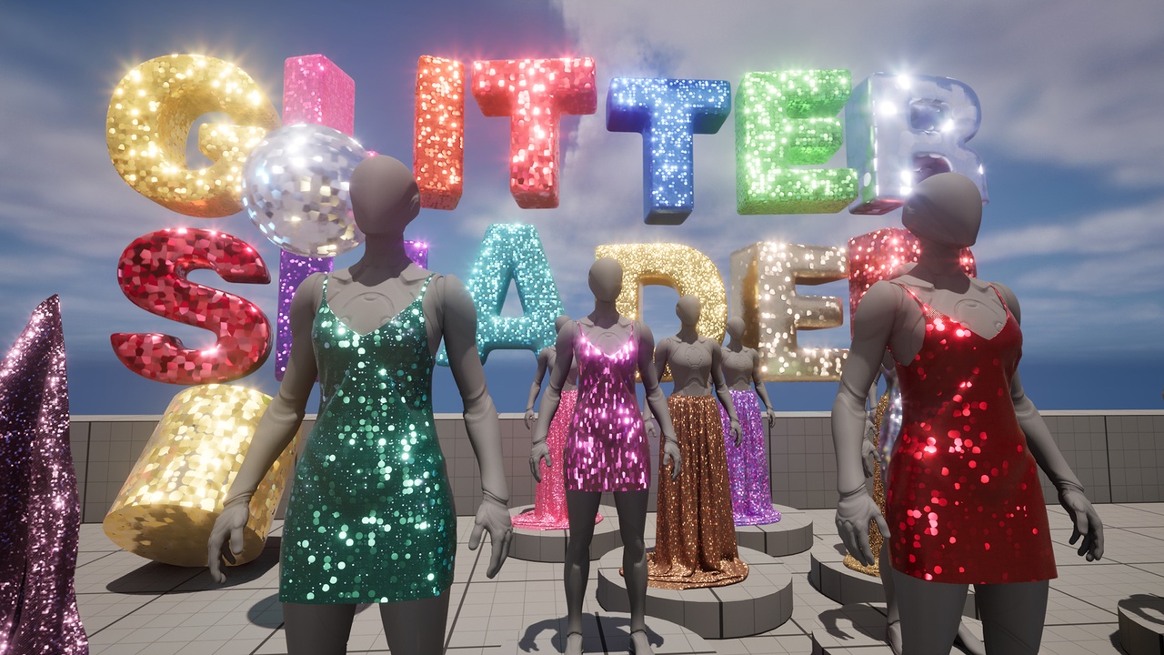 Glitter Shader 제품 등록을 위한 미디어 1개