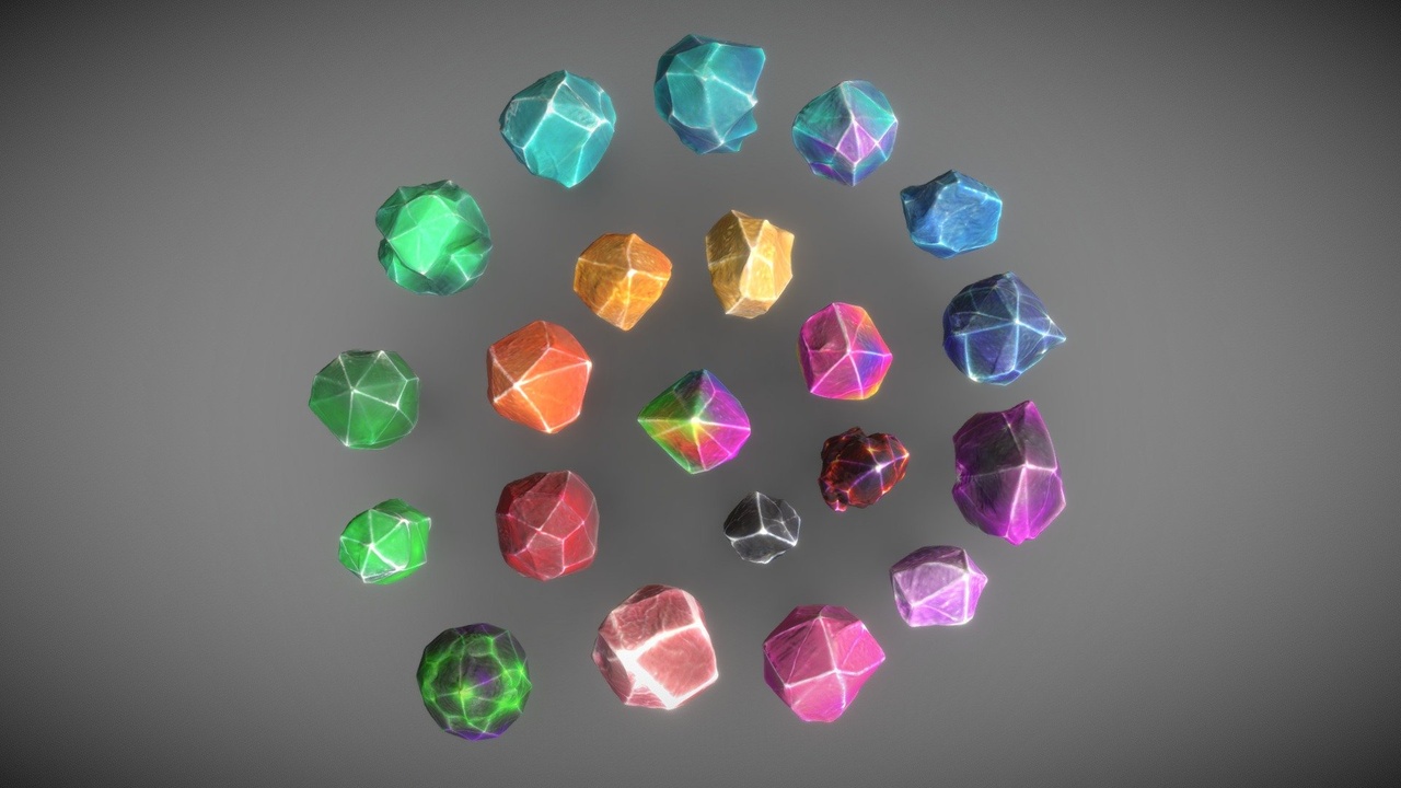 Media 1 for listing Colorful Crystals
