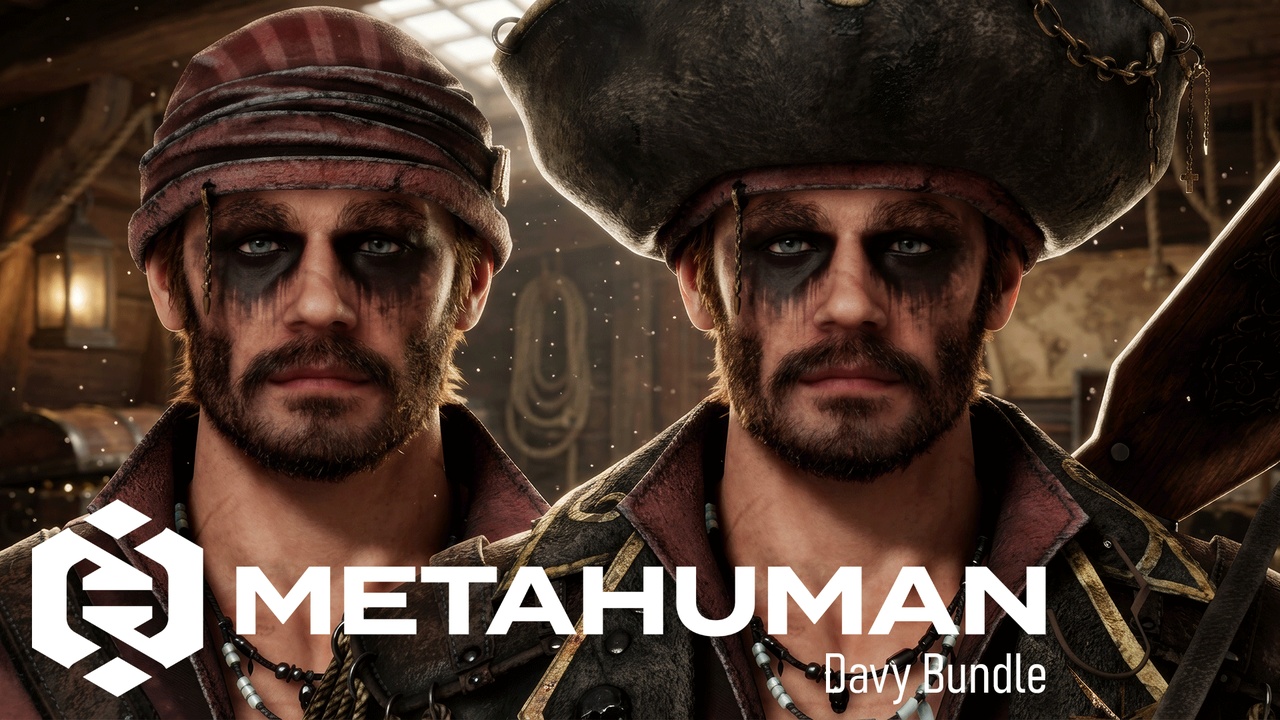 Media 1 for listing MHC: Davy Bundle | MetaHuman