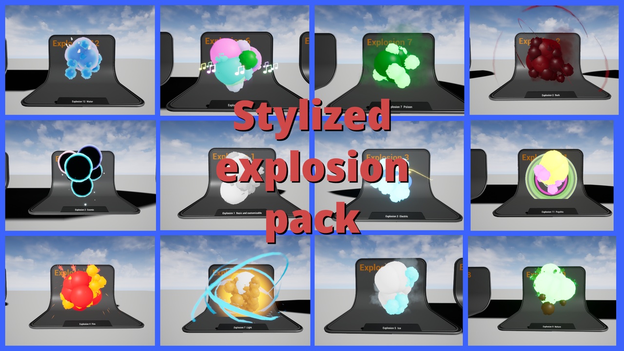 Stylized Explosion Tutorial Stylized explosions FX pack | Fab
