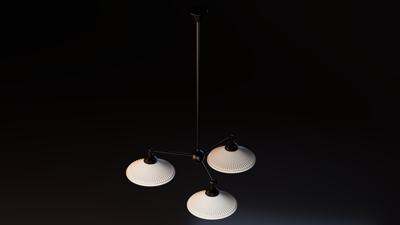 Media 1 for listing Modern 3 Light Pendant Chandelier