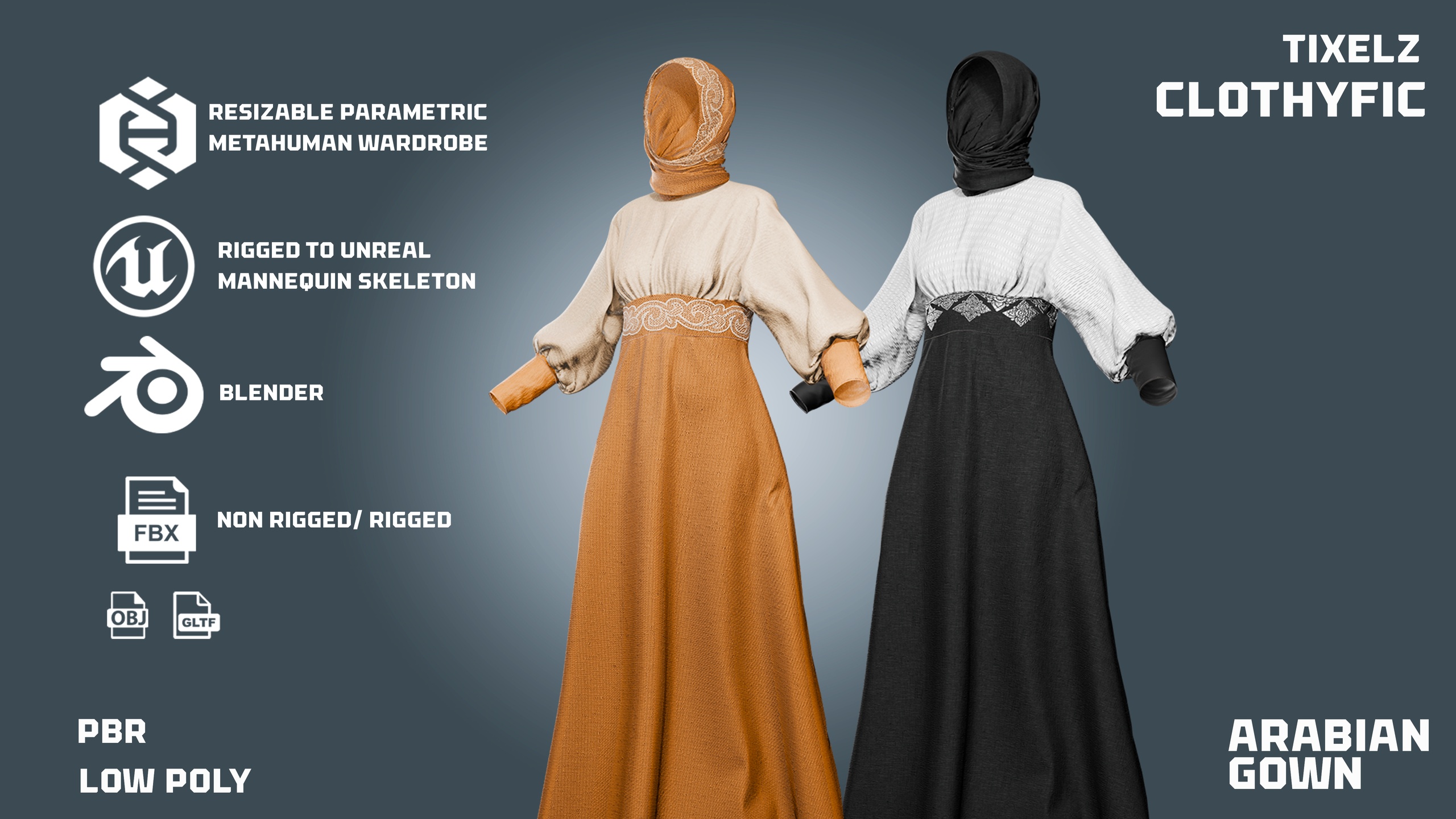 Media 1 for listing arabian gown