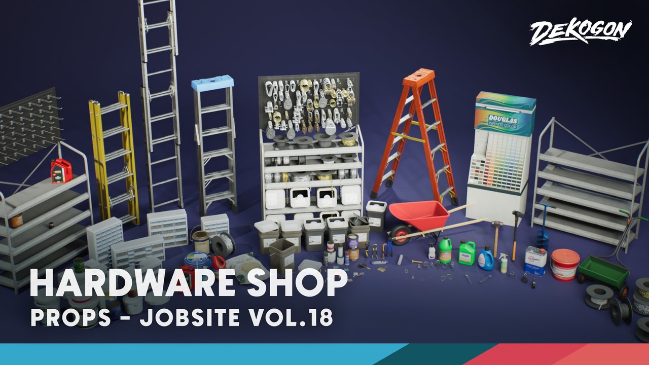 Media 1 for listing Jobsite VOL.18 -Hardware Store (Nanite & Low Poly)