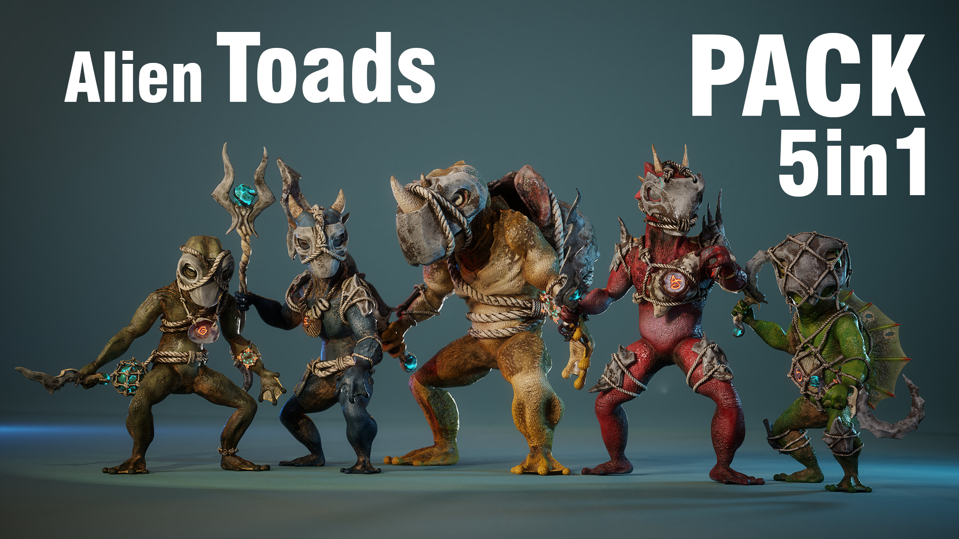 ALien Toads Pack 5in1 | Fab