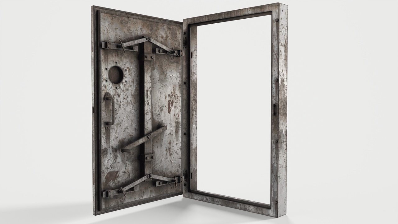 Media 1 for listing Bunker door/bunker gate 01 Low-poly 3D model