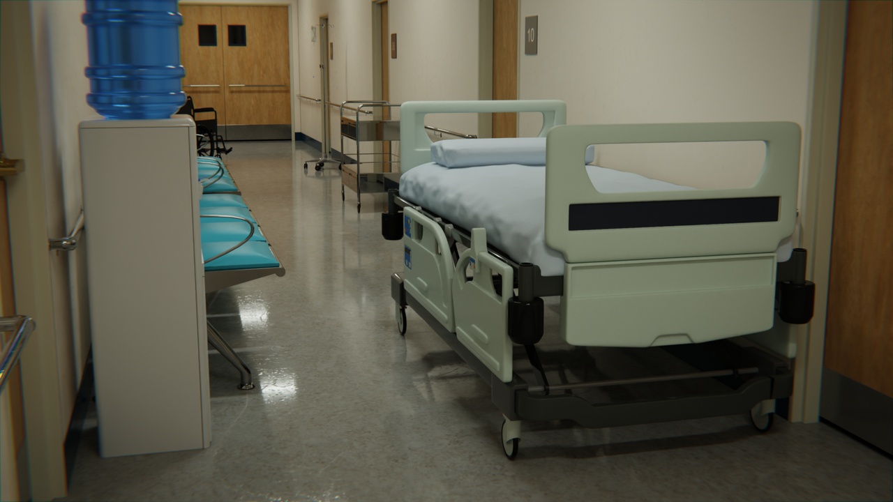 Media 1 for listing Hospital Corridor 3d Scene