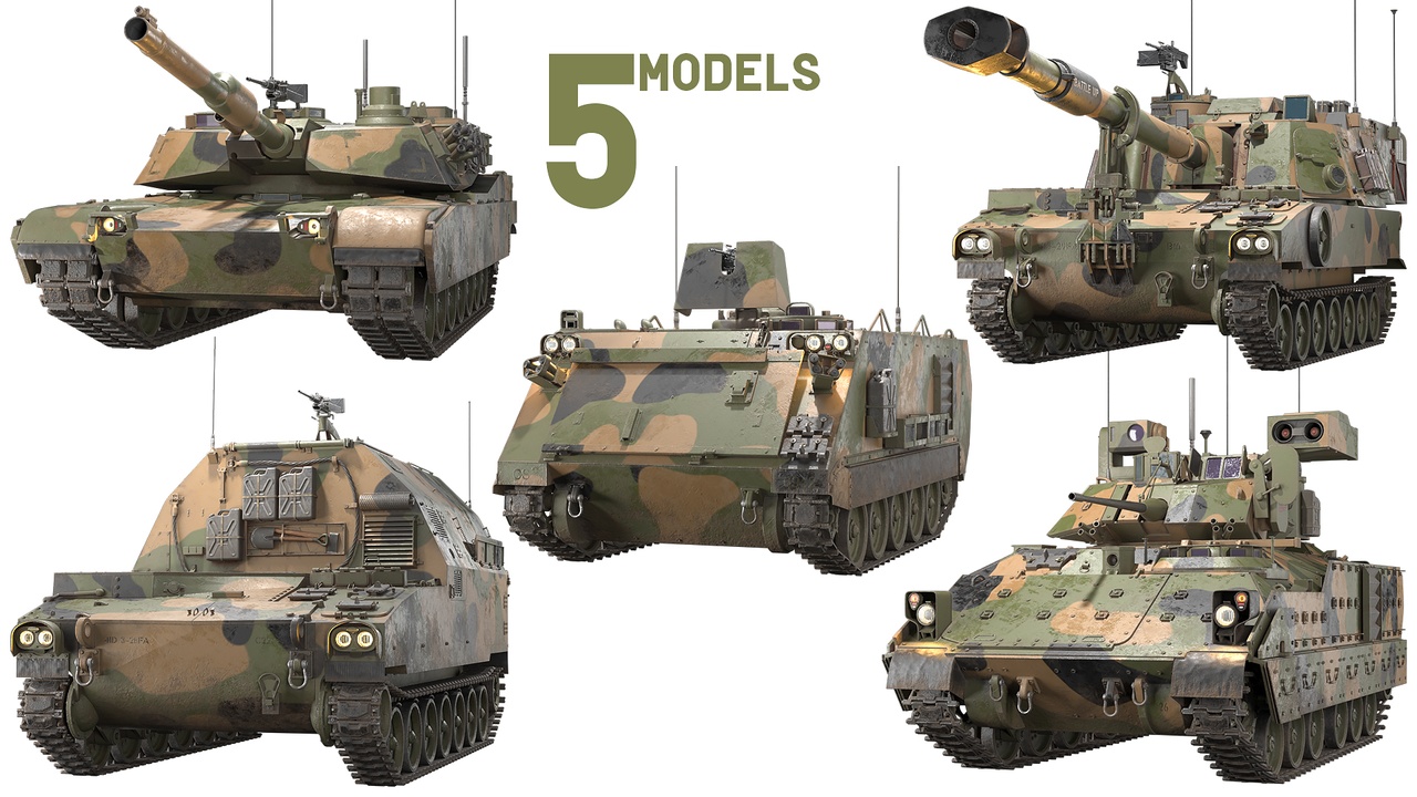 Media 1 for listing American Tanks USA 5 in 1 PBR