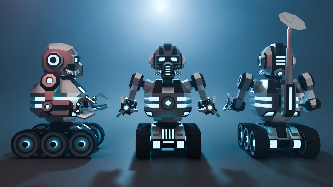 Media 1 for listing Tracked Robot Low-Poly