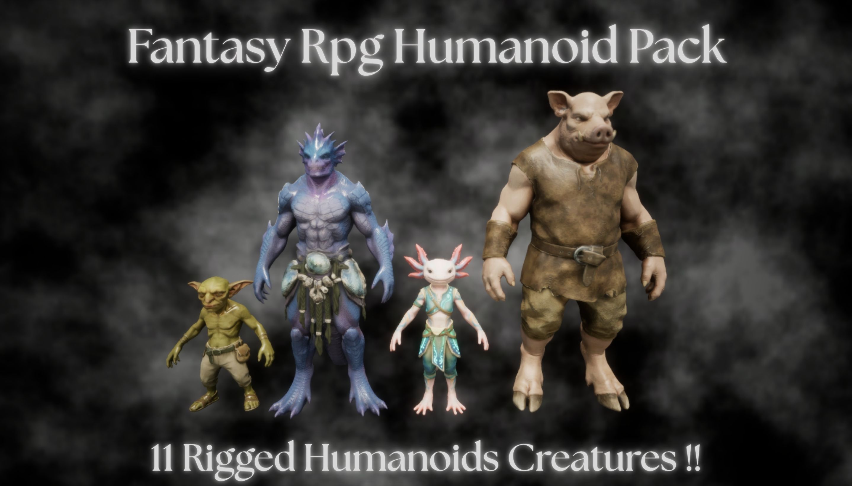 Polygran Humanoids Fantasy Rpg Humanoid Pack | Fab