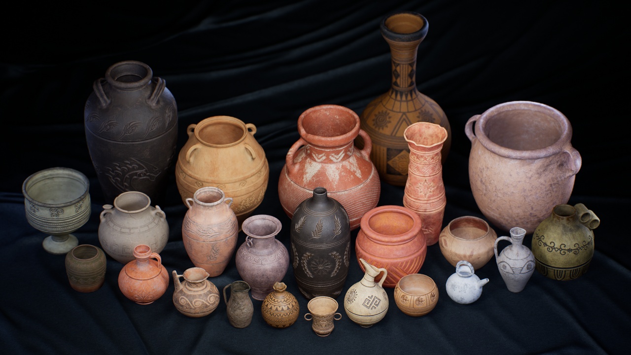 Realistic Clay Pots | Fab