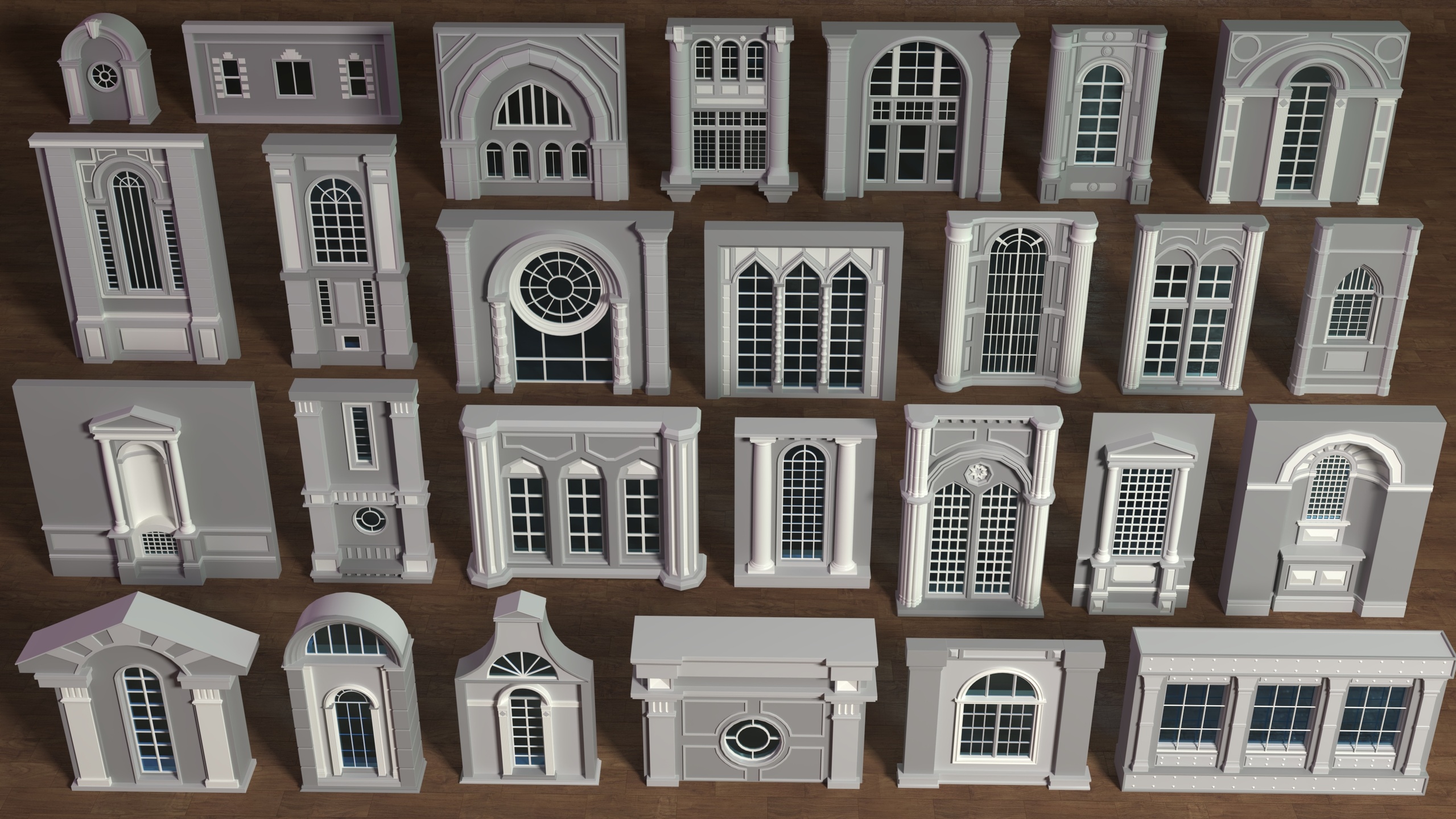 Media 1 for listing Building Facade Collection 9 - 27 pieces