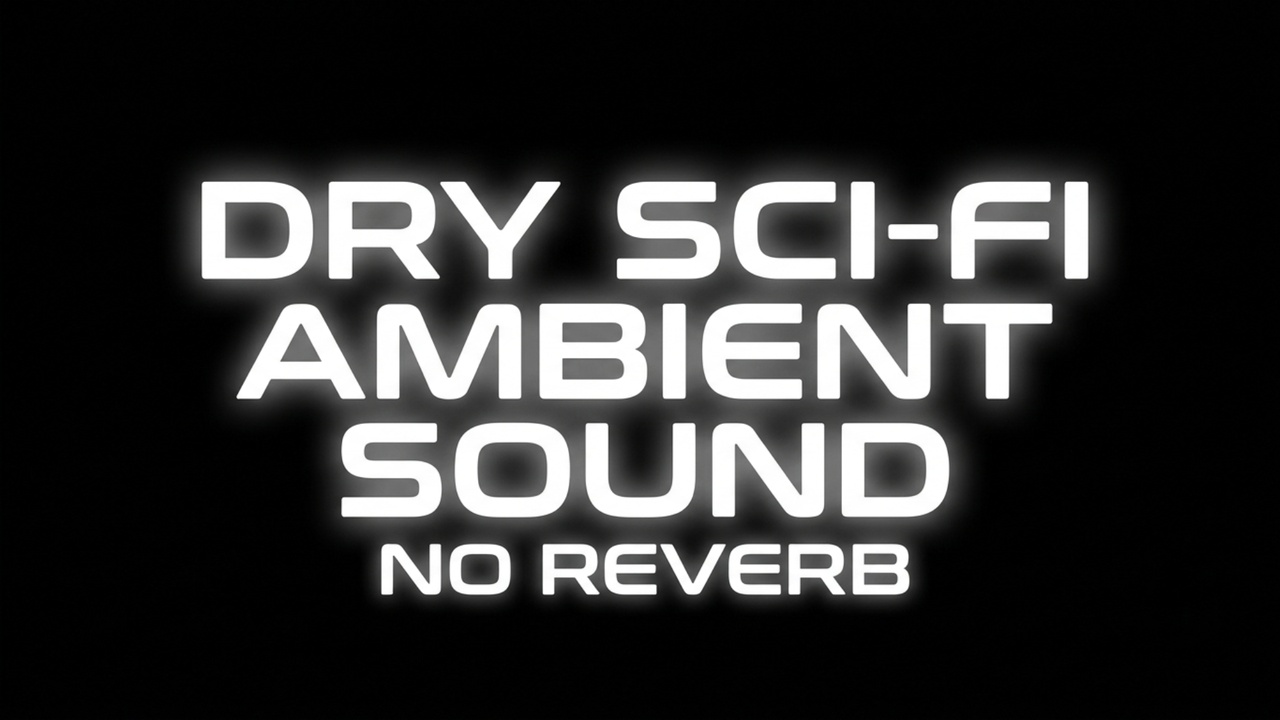Media 1 for listing Dry Sci-Fi Ambient Sound - No Reverb