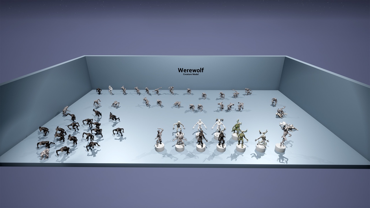 Media 1 for listing Werewolf Creature with Anims