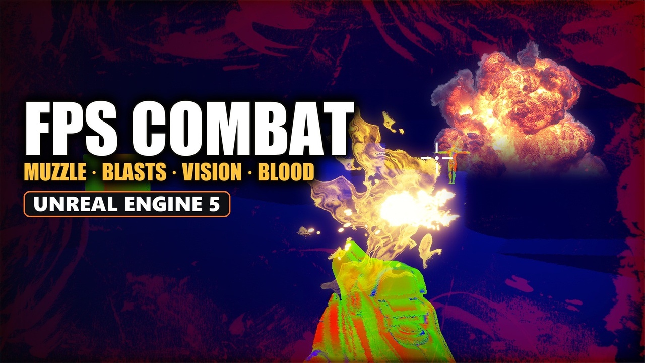 Media 1 for listing FPS Combat Bundle - 100 Muzzle Flashes, 150 Explosion SFX, Vision FX & Blood