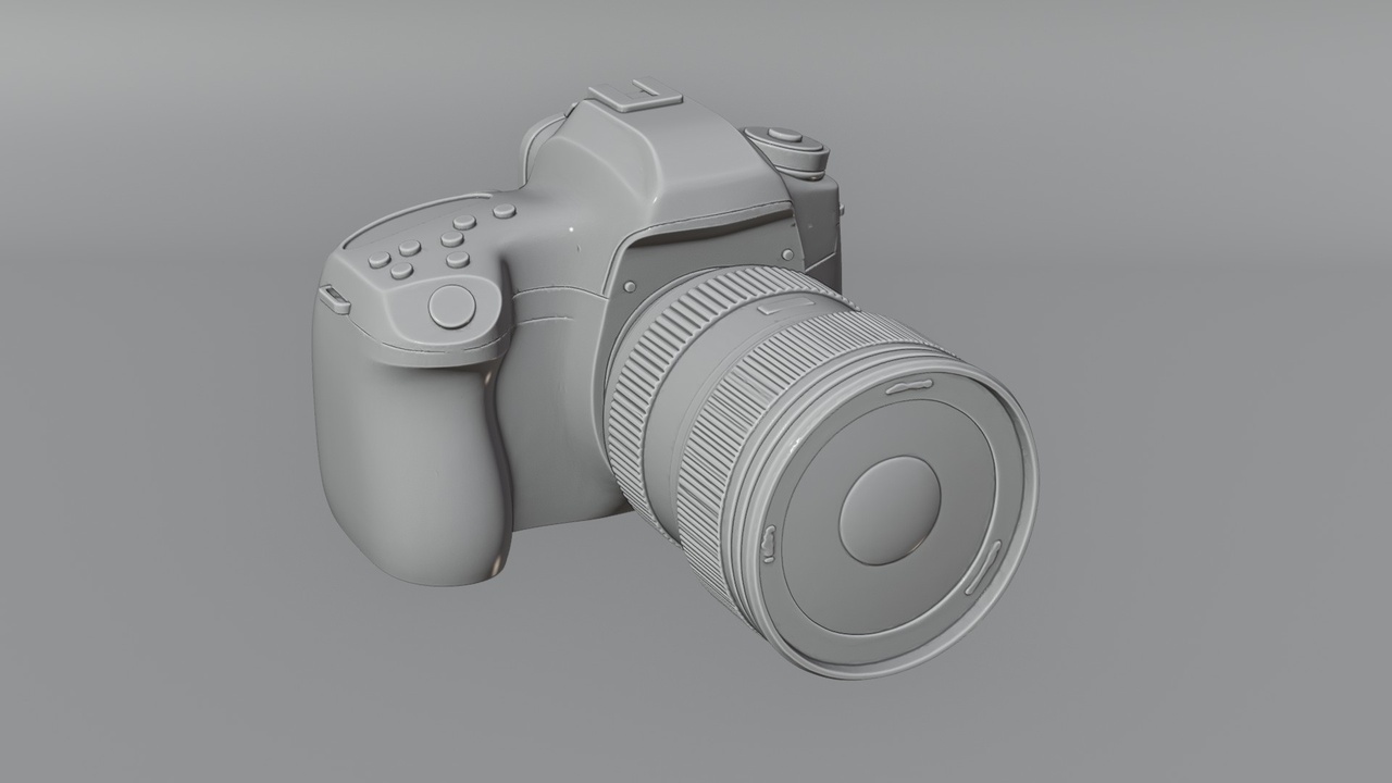 Media 1 for listing Digital Camera 3D Model – Low Poly DSLR