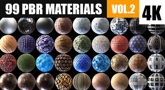 99 PBR Materials Vol.01 | Fab