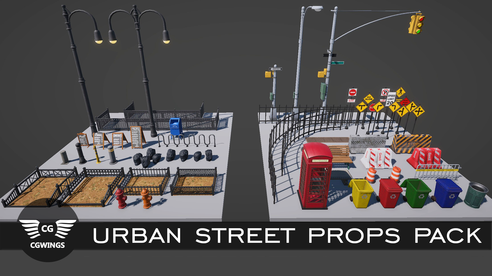 Urban Street Props Pack | Fab