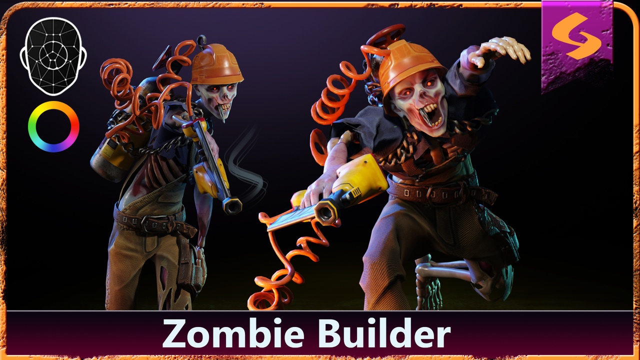 Media 1 for listing Zombie Builder with Nail Gun | Worker