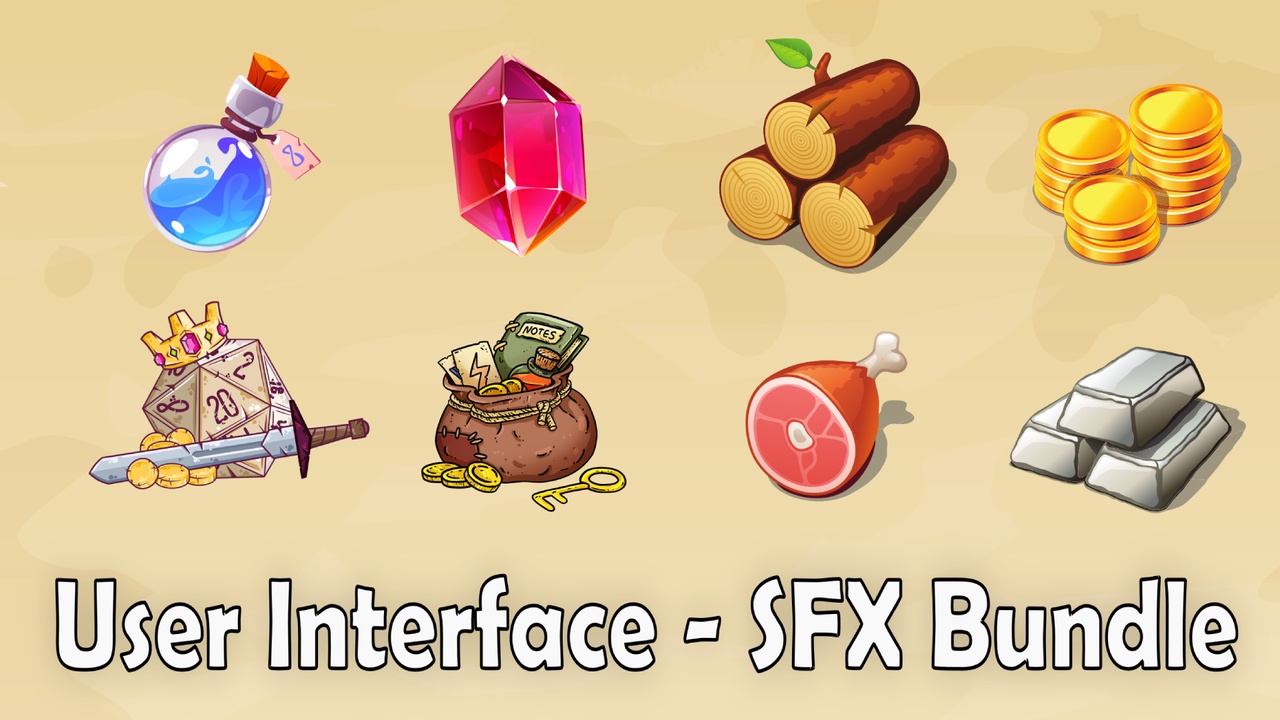 Media 1 for listing User Interface - SFX Bundle