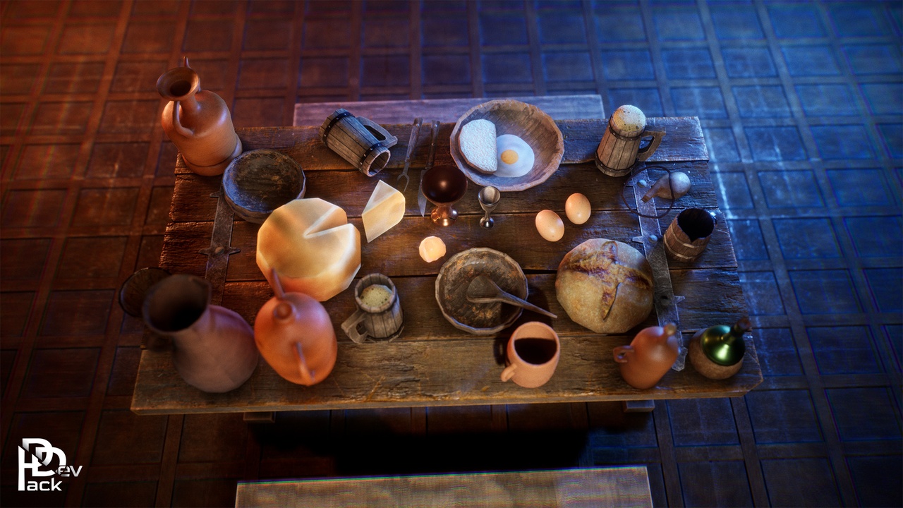 Multimedia 1 para anuncio Medieval Tavern Props / 25+ Assets