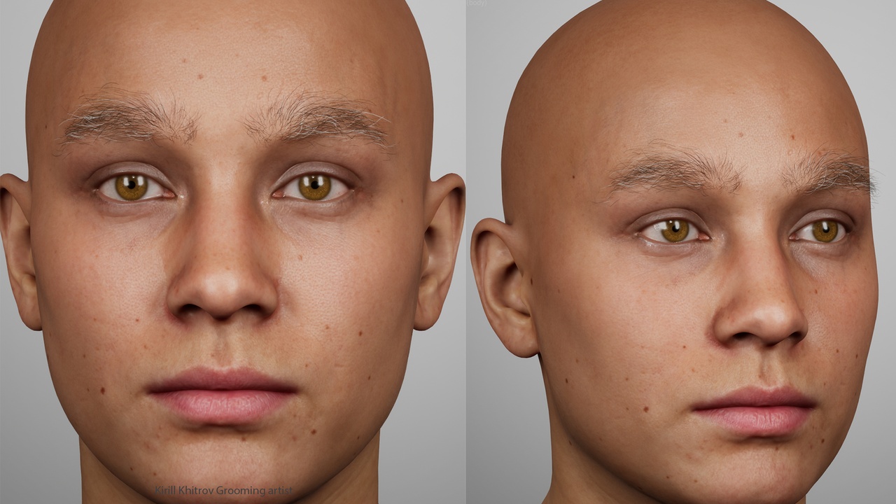 Media 1 for listing Aged Bushy Male Eyebrows Groom for MetaHuman