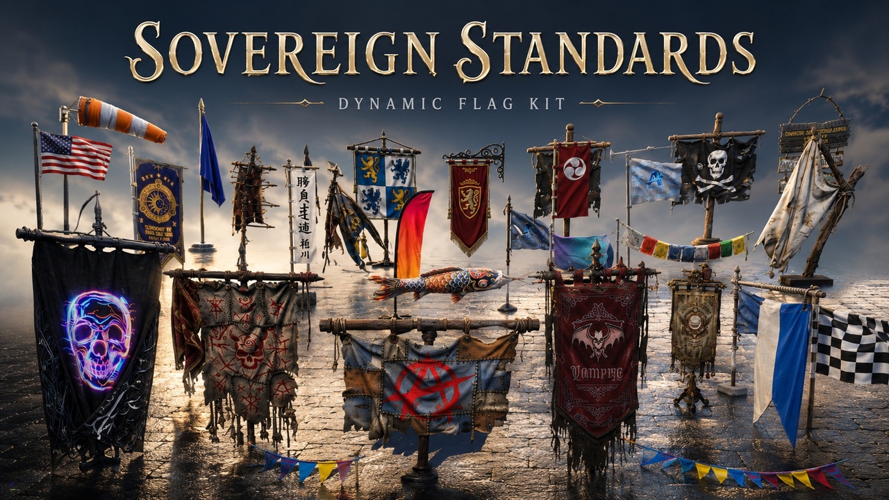 Media 1 for listing Sovereign Standards: Dynamic Flag Kit
