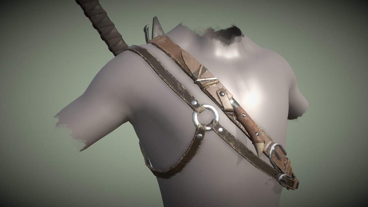 Media 1 for listing Sword Back Harness - The Witcher
