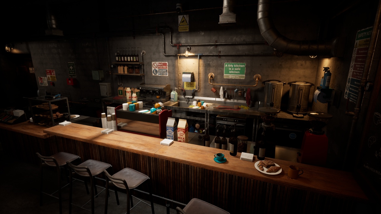 Media 1 for listing Underground Industrial Cafe with Toilet: Modular Environment Kit