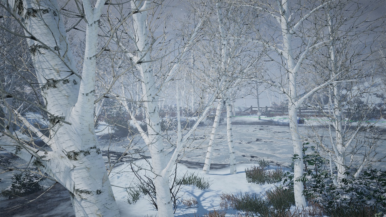 Media 1 for listing Realistic Low Poly Winter Trees 34M